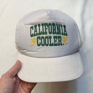 Vintage White California Cooler Trucker Hat